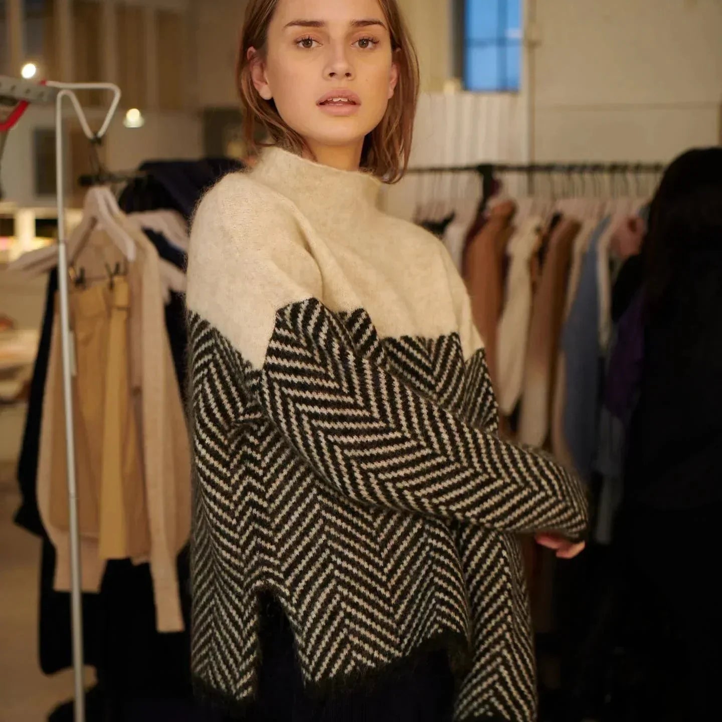 Adelie | Pull col roulé premium en tricot raffiné