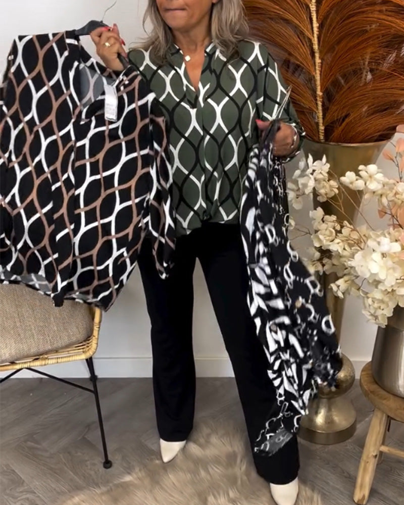 Noor | Blouse avec imprimé graphique