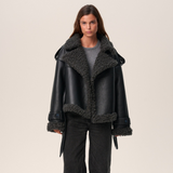 Elvira | Manteau en shearling ceinturé