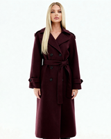 Amalia | Trench-coat Bordeaux