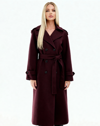 Amalia | Trench-coat Bordeaux
