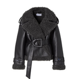 Elvira | Manteau en shearling ceinturé