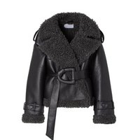 Elvira | Manteau en shearling ceinturé