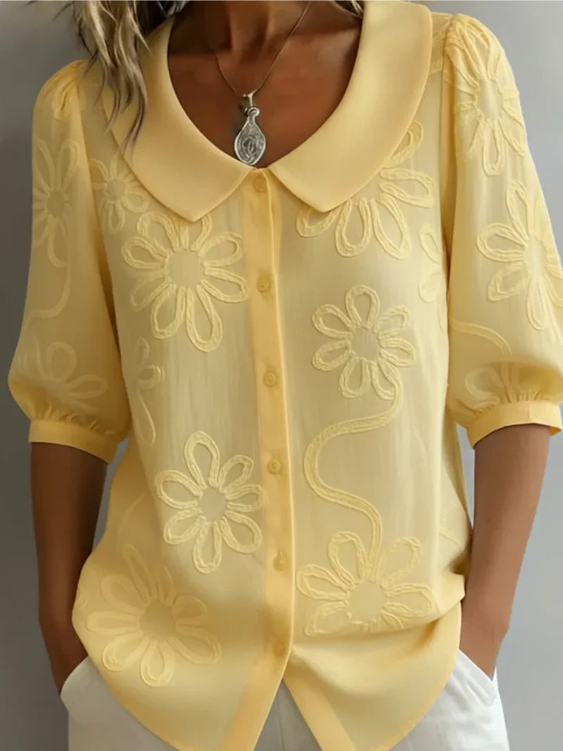 Sara | Blouse brodée de fleurs