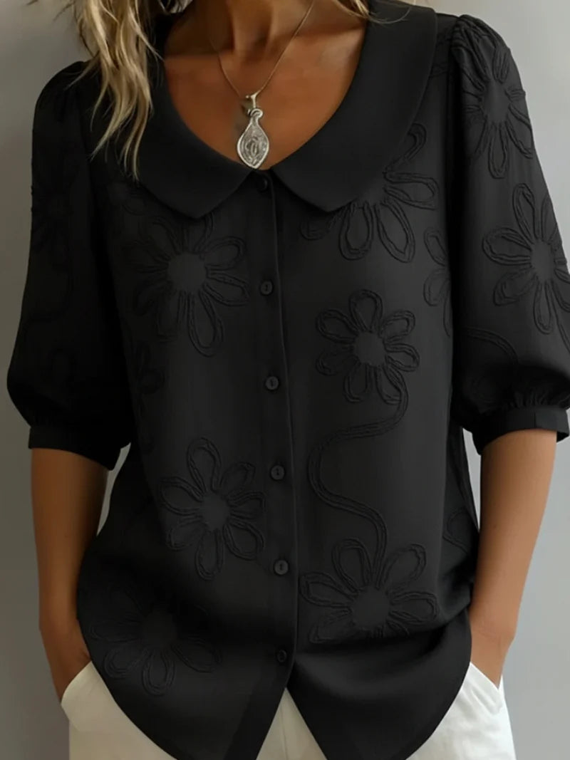 Sara | Blouse brodée de fleurs