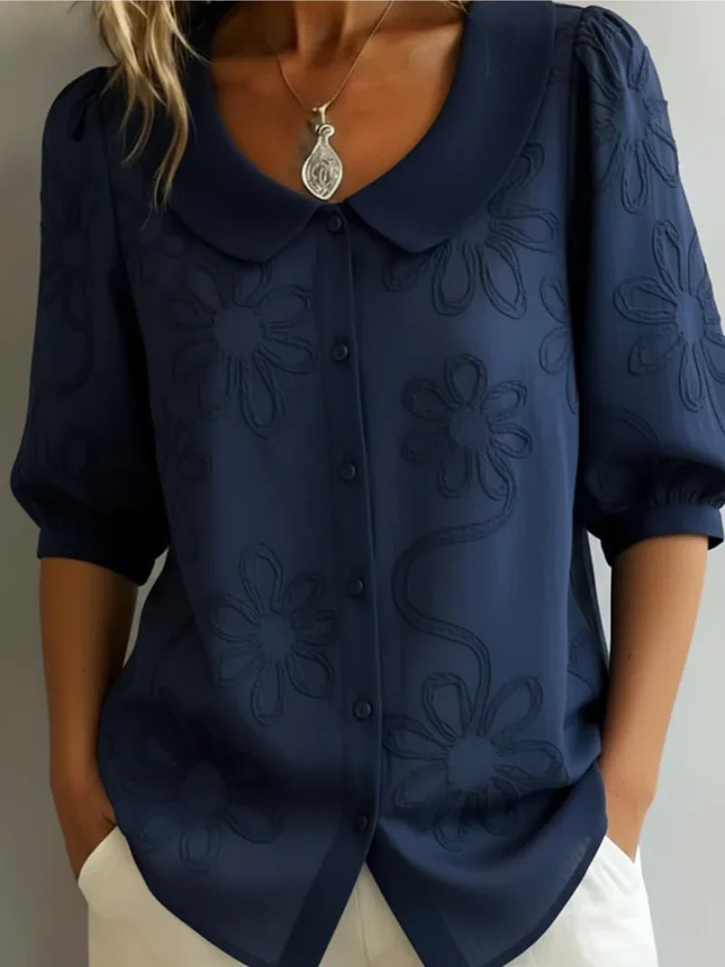 Sara | Blouse brodée de fleurs