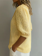 Sara | Blouse brodée de fleurs