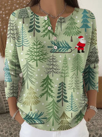 Hallie - Pull de Noël avec boutons
