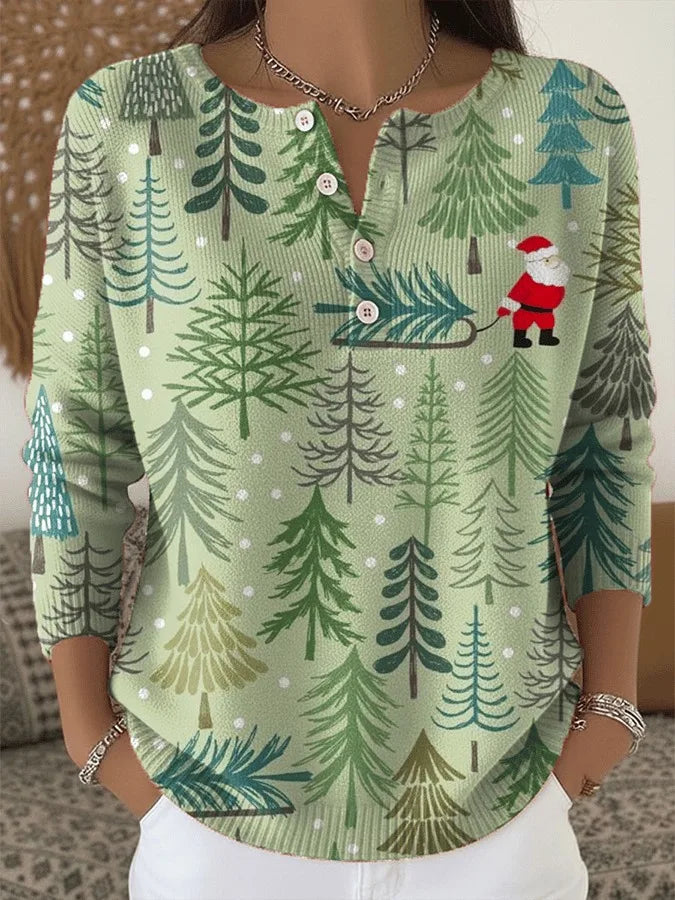 Hallie - Pull de Noël avec boutons