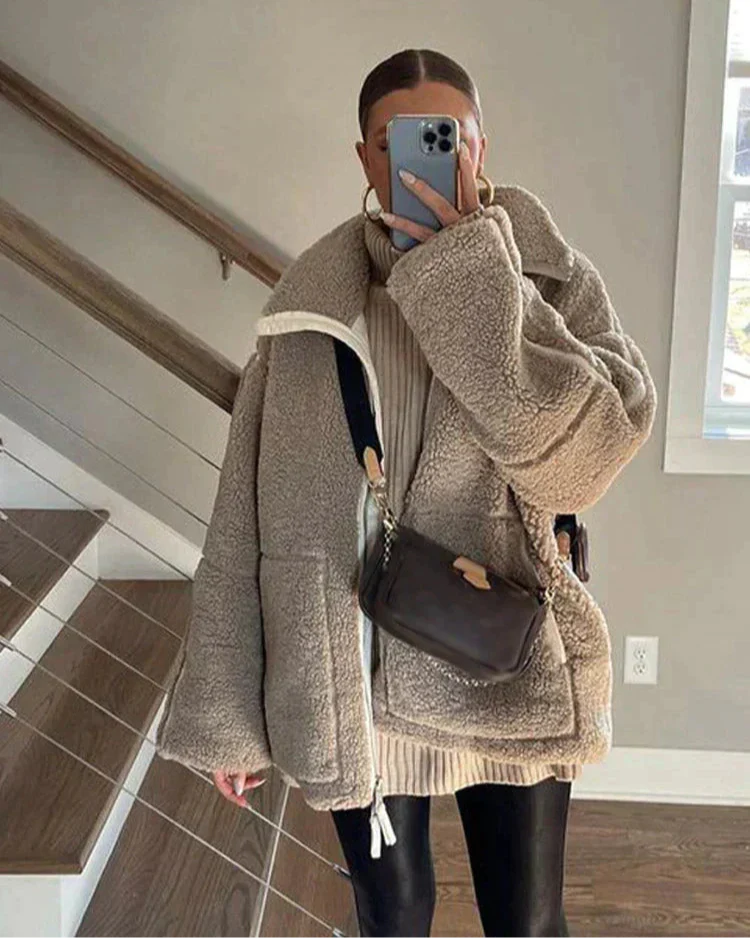 Mirella | Veste en polaire teddy