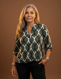 Noor | Blouse avec imprimé graphique