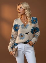 Annelies | Pull élégant avec motif floral